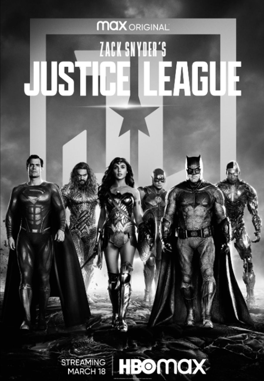 Plakat filmu Justice League Zacka Snydera na HBO Max