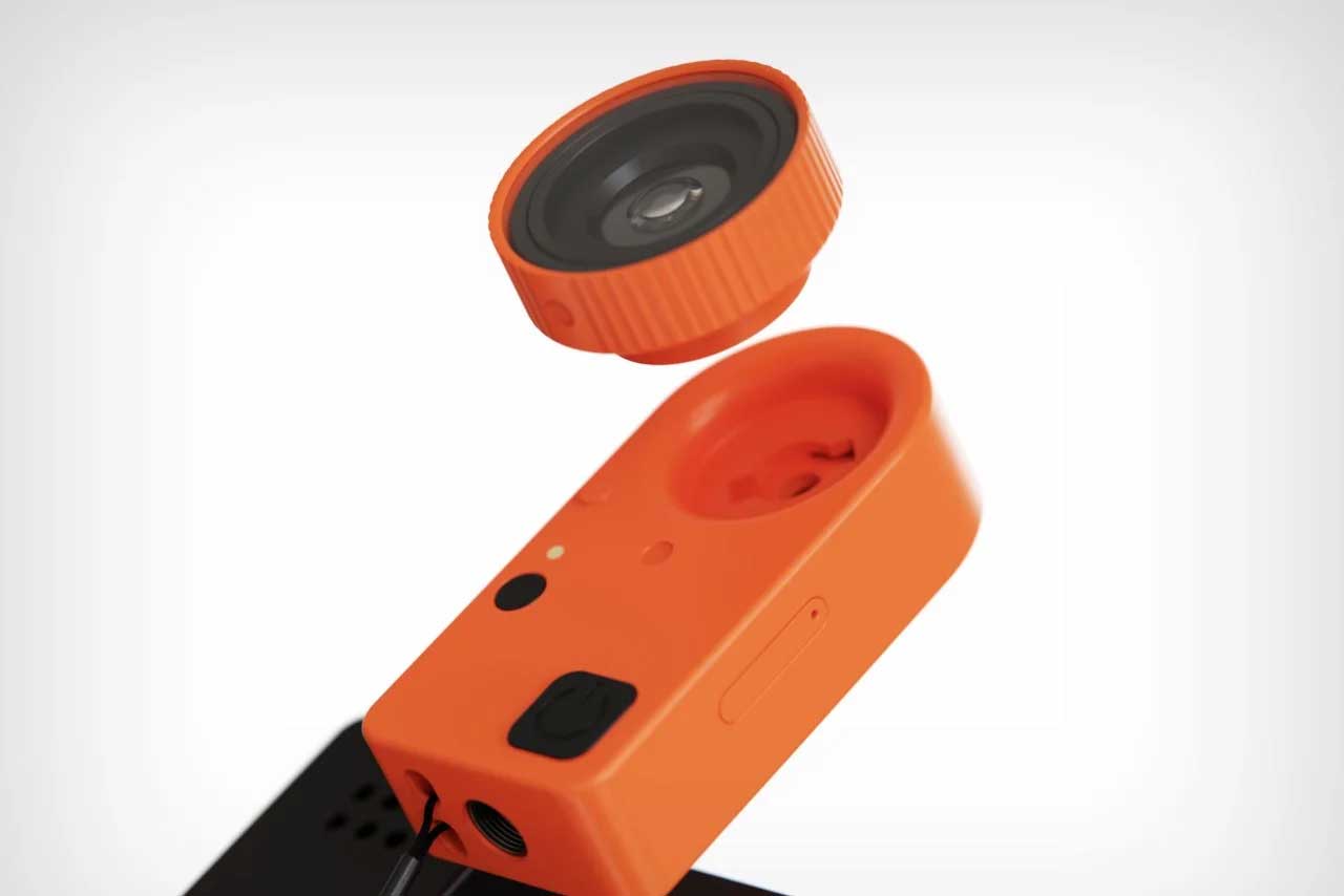 Koncepcyjna kamera GoPro z wymiennym obiektywem