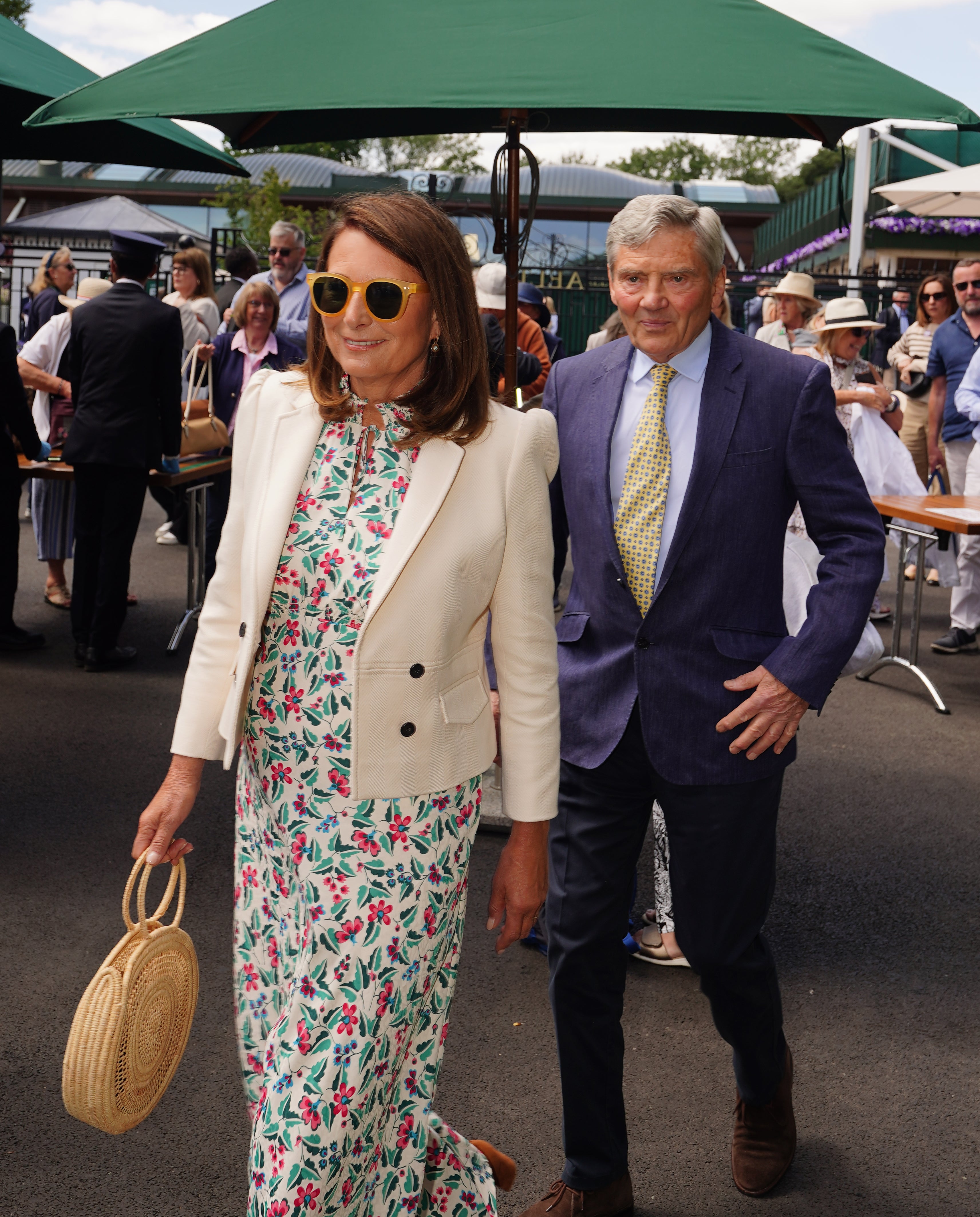 Carole i Michael Middleton na Wimbledonie 2024