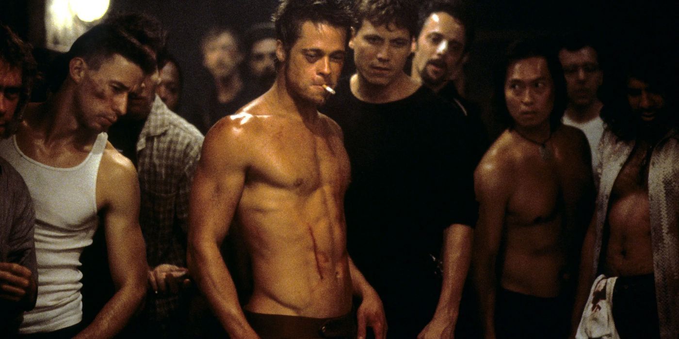 Brad Pitt bez koszulki i Fight Club