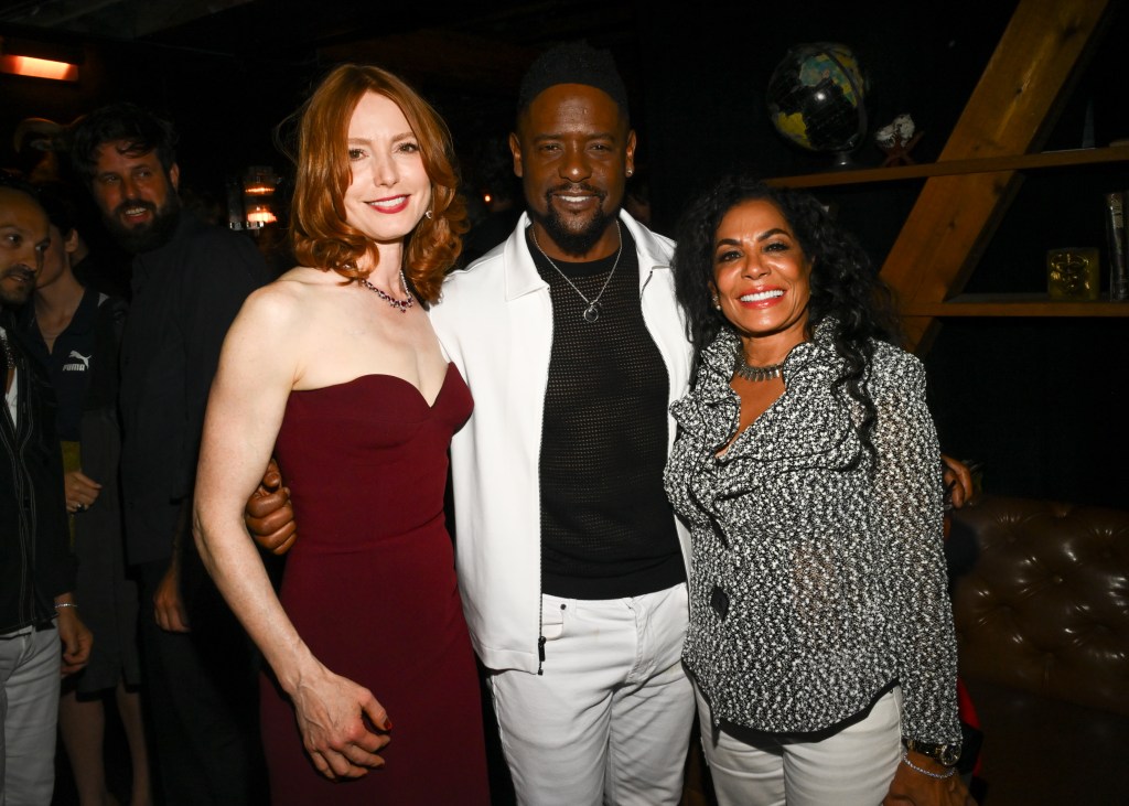 Alicia Witt, Blair Underwood i Josie Hart na premierze filmu „Longlegs” w Los Angeles, która odbyła się w Egyptian Theater 8 lipca 2024 r. w Los Angeles w Kalifornii.