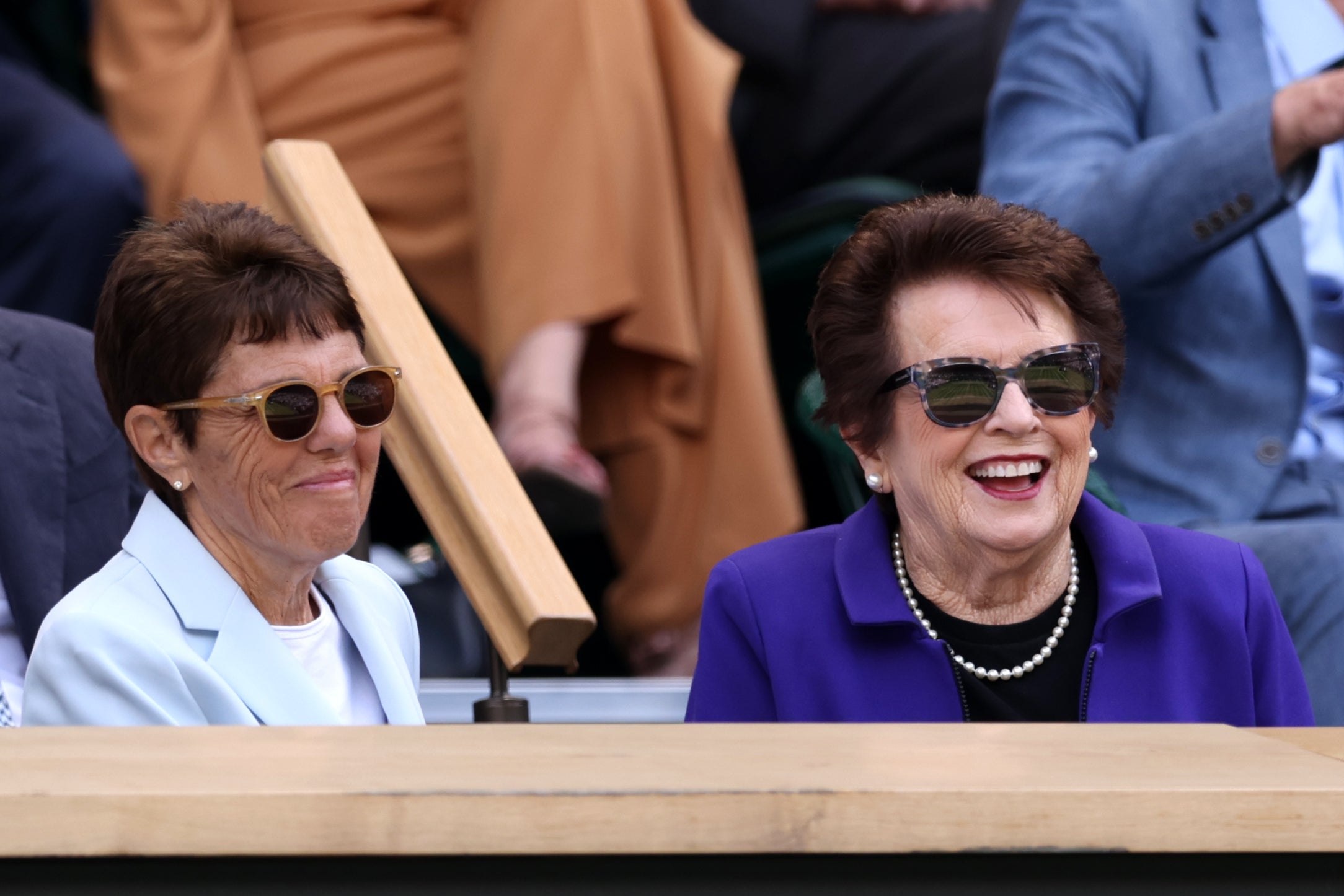 Ilana Kloss i Billie Jean King na Wimbledonie