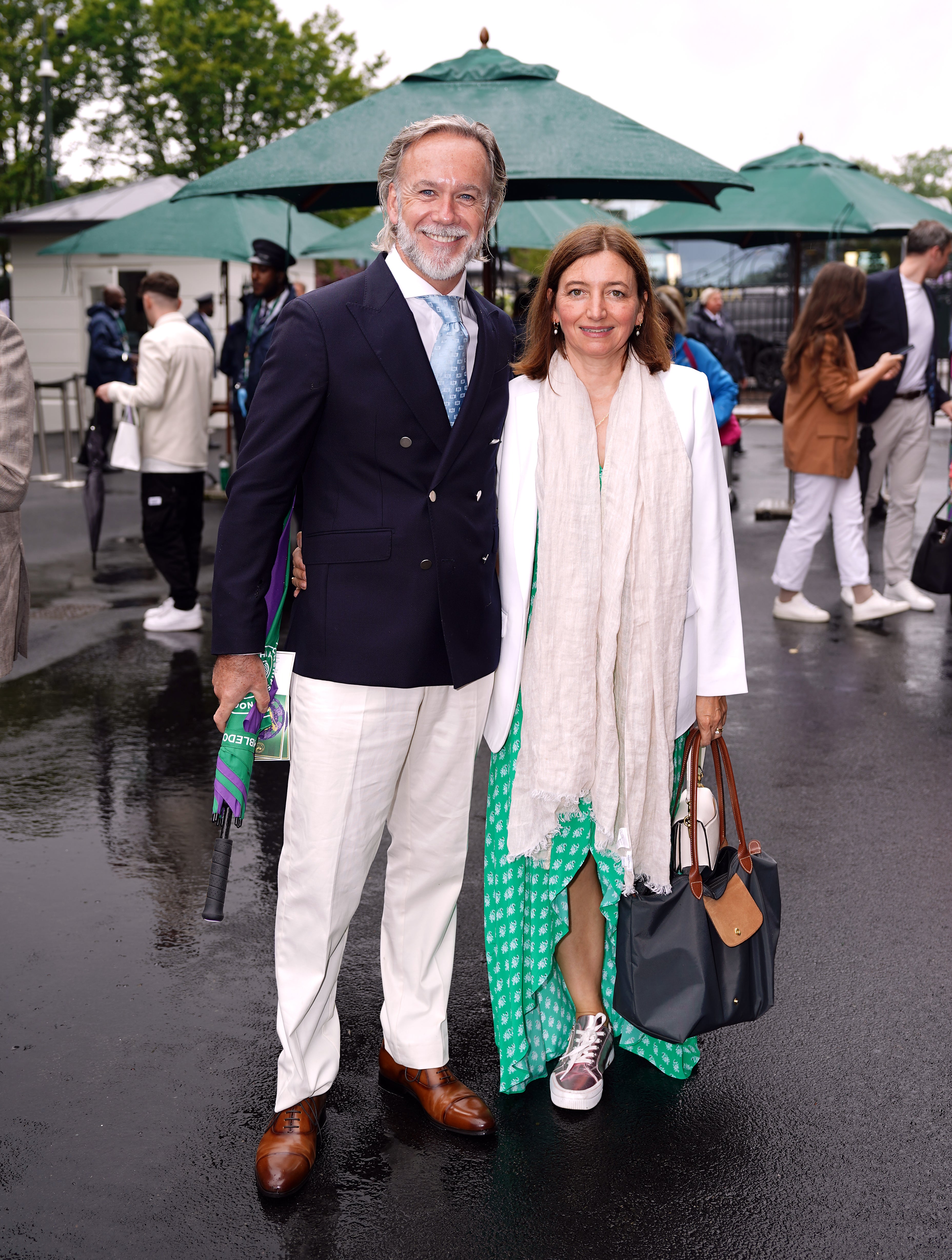 Marcus Wareing i jego żona Jane na Wimbledonie 2024