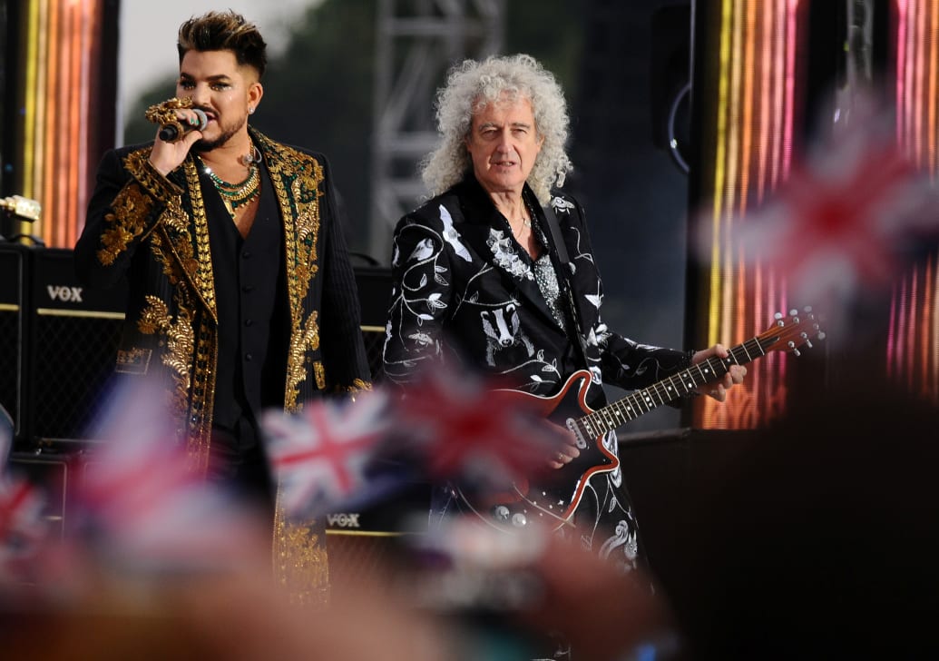 "Królowa + Adam Lambert" wystąpić na koncercie z okazji Platynowego Jubileuszu Królowej Elżbiety II przed Pałacem Buckingham w Londynie, Wielka Brytania, 4 czerwca 2022 r.