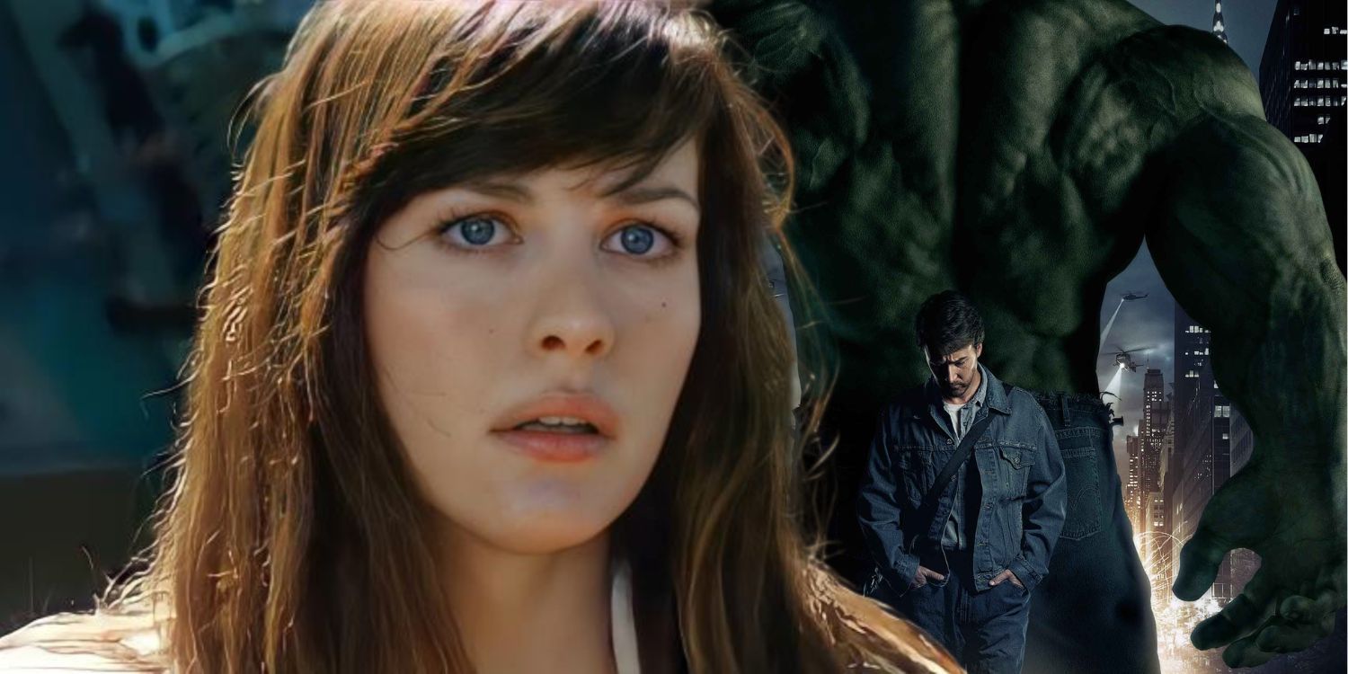 Liv Tyler jako Betty Ross w filmie Niesamowity Hulk i plakat z filmu Niesamowity Hulk