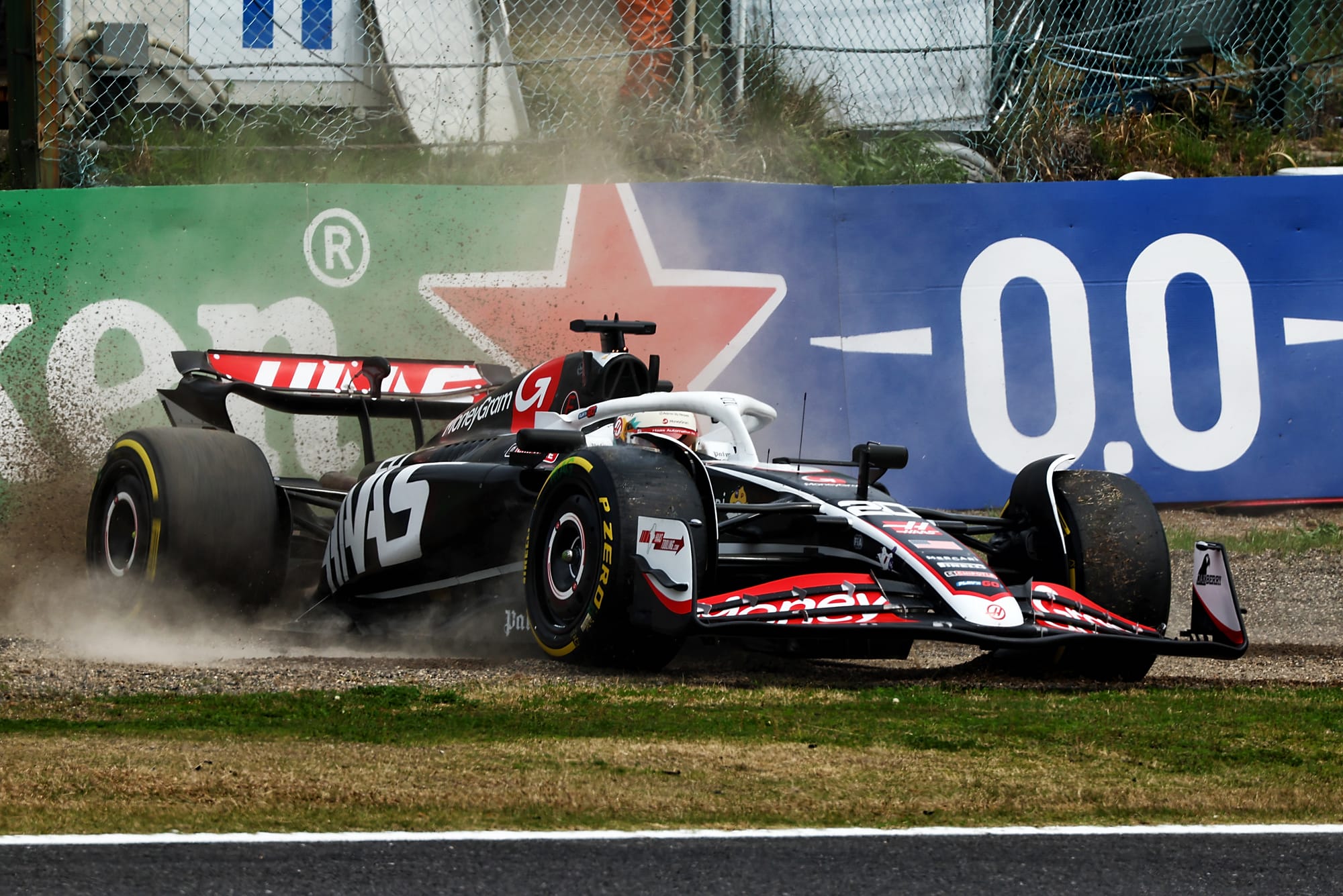 Kevin Magnussen spin Grand Prix Japonii 2024