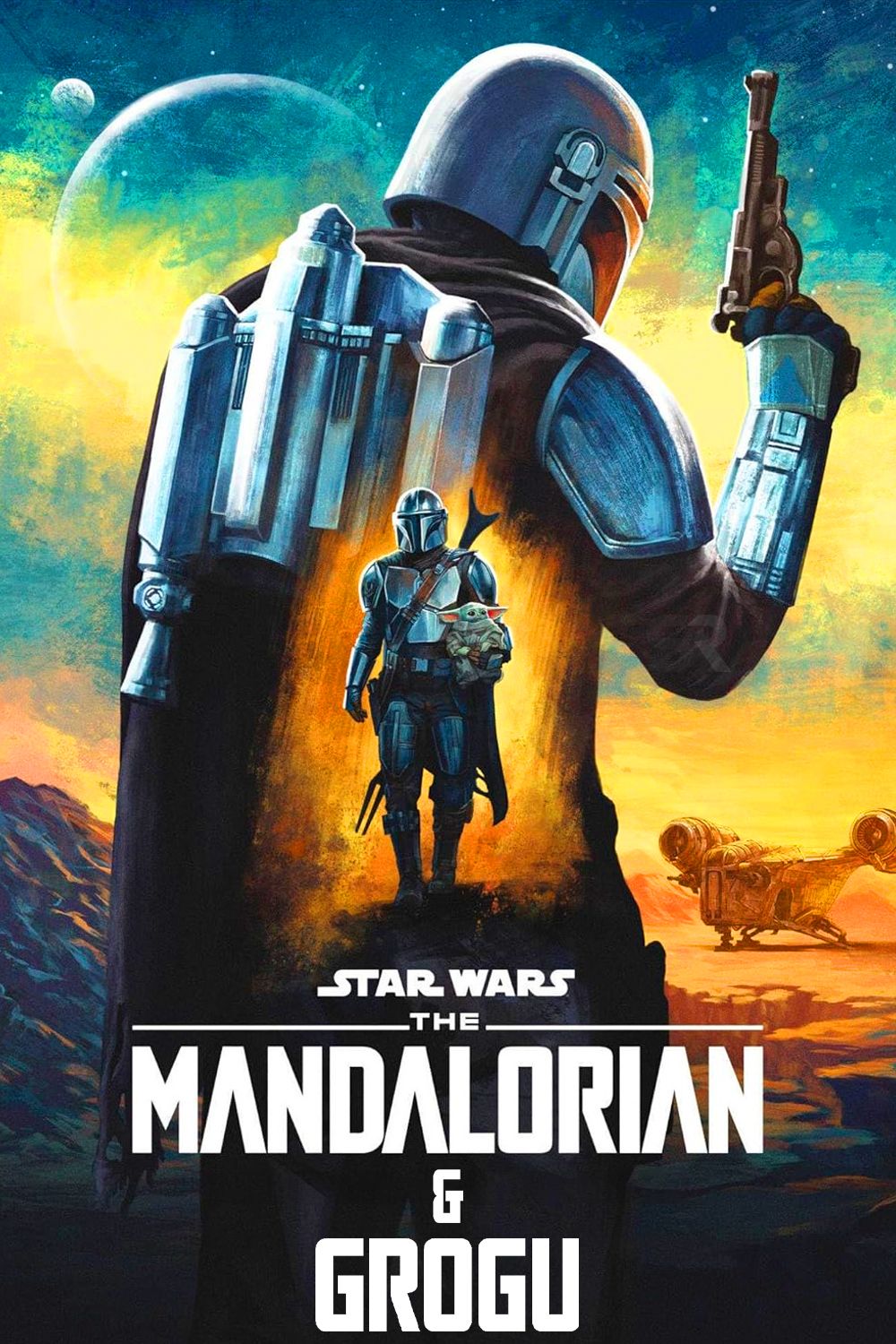 Plakat „The Mandalorian and Grogu”