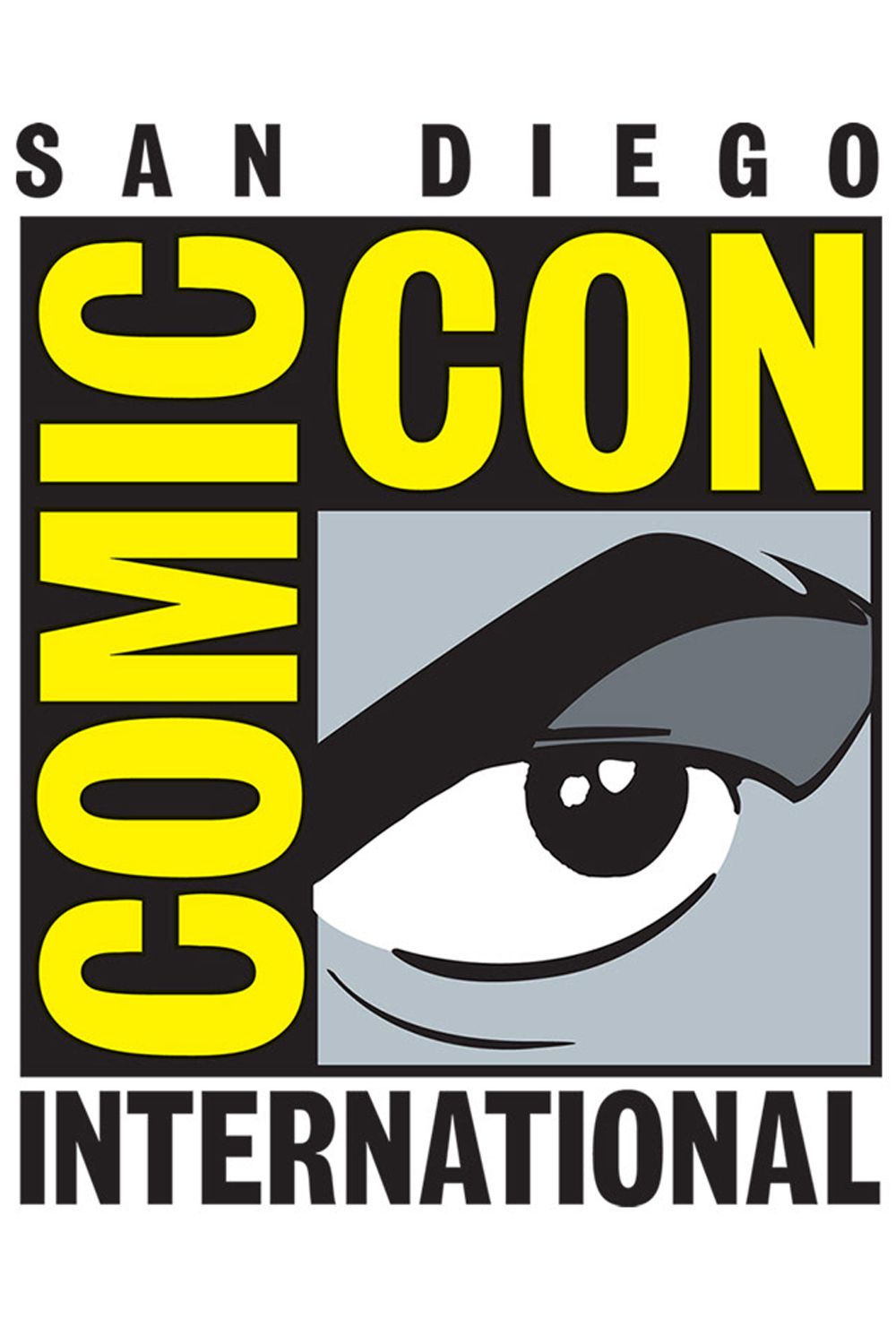 Plakat z logo San Diego Comic Con