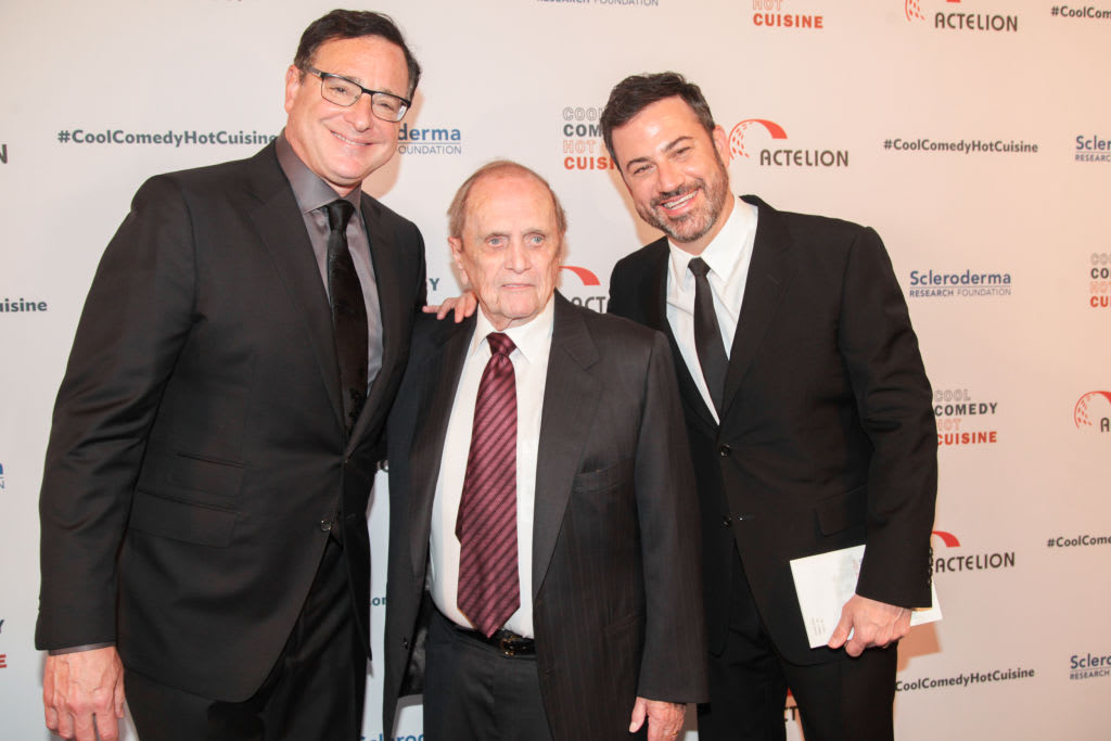 Bob Saget, Bob Newhart i Jimmy Kimmel na imprezie charytatywnej.