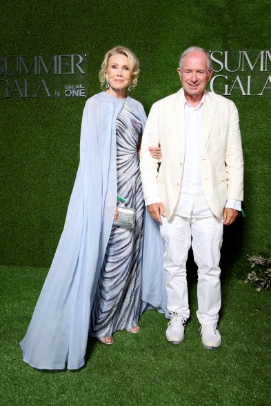 Christine Schwarzman i Stephen A. Schwarzman Eiza biorą udział w letniej gali Gala One w Golf Club Saint-Tropez 23 lipca 2024 r. w Gassin we Francji.