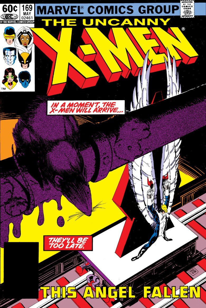 Uncanny X-Men #169 okładka Anioł