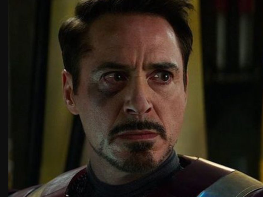 Gwiazda Marvela Robert Downey Jr. jako Iron Man