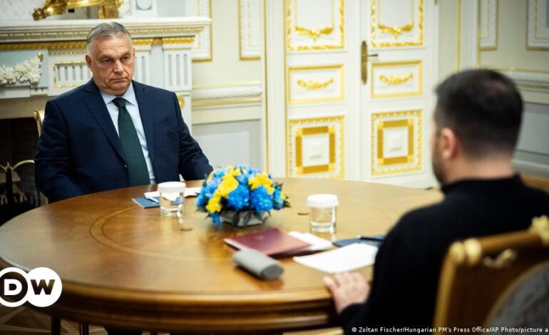 Orban z Węgier naciska na zawieszenie broni w zaskakującej podróży na Ukrainę – DW – 07.02.2024