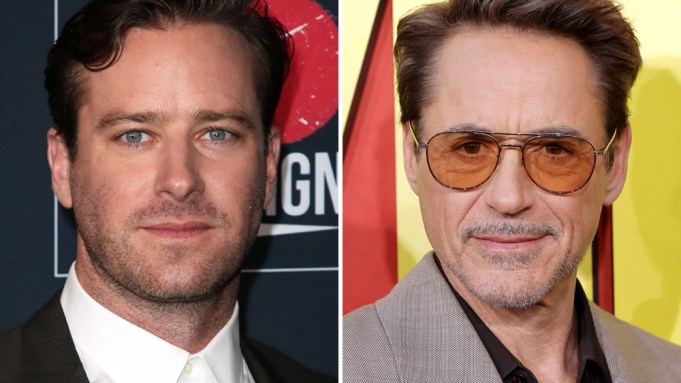 Armie Hammer Robert Downey Jr.