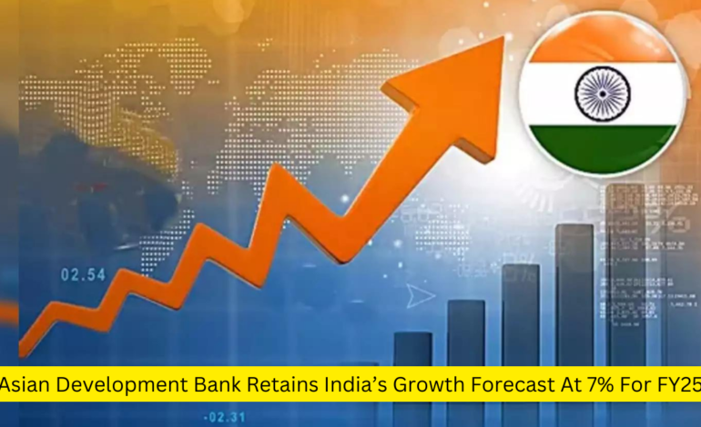 Azjatycki Bank Rozwoju utrzymuje prognozę wzrostu Indii na poziomie 7% na rok fiskalny 2025