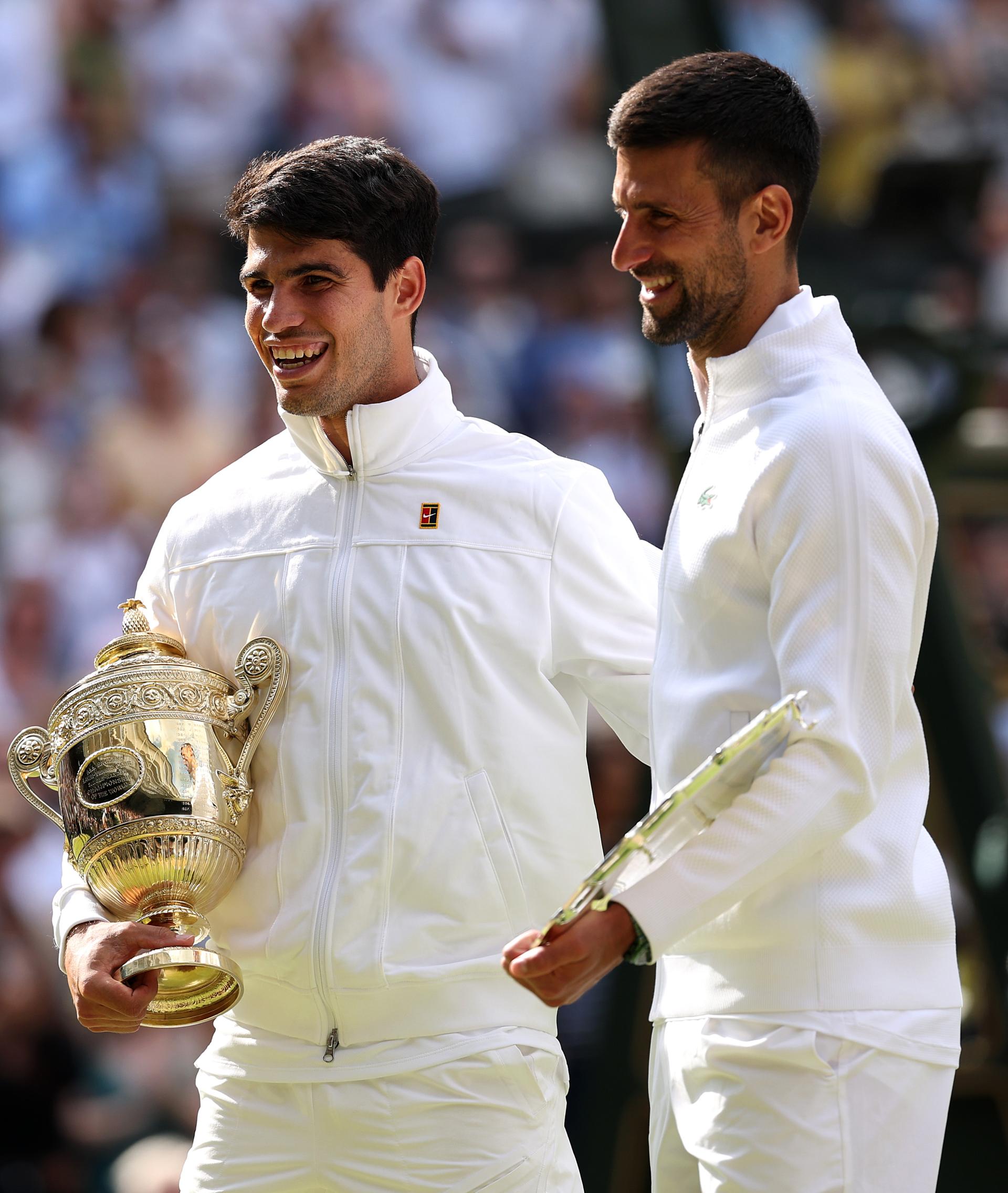 Carlos Alcaraz i Novak Djoković 