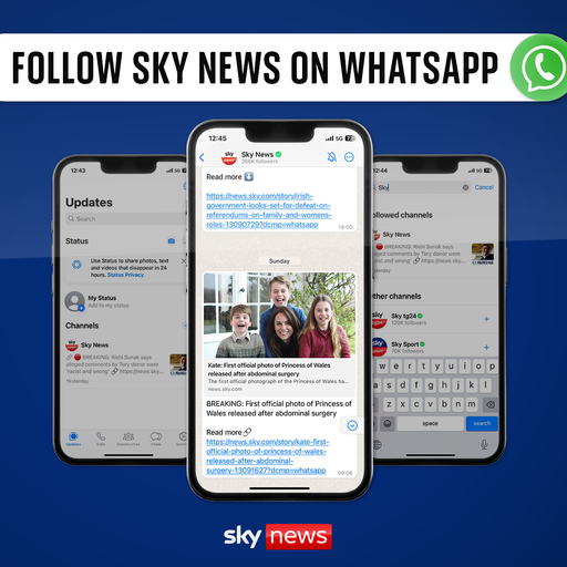 Obserwuj Sky News na WhatsApp