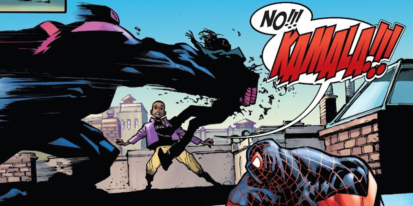 Robot Ms. Marvel zostaje uderzony przez brata Spider-Mana Milesa Moralesa Shift