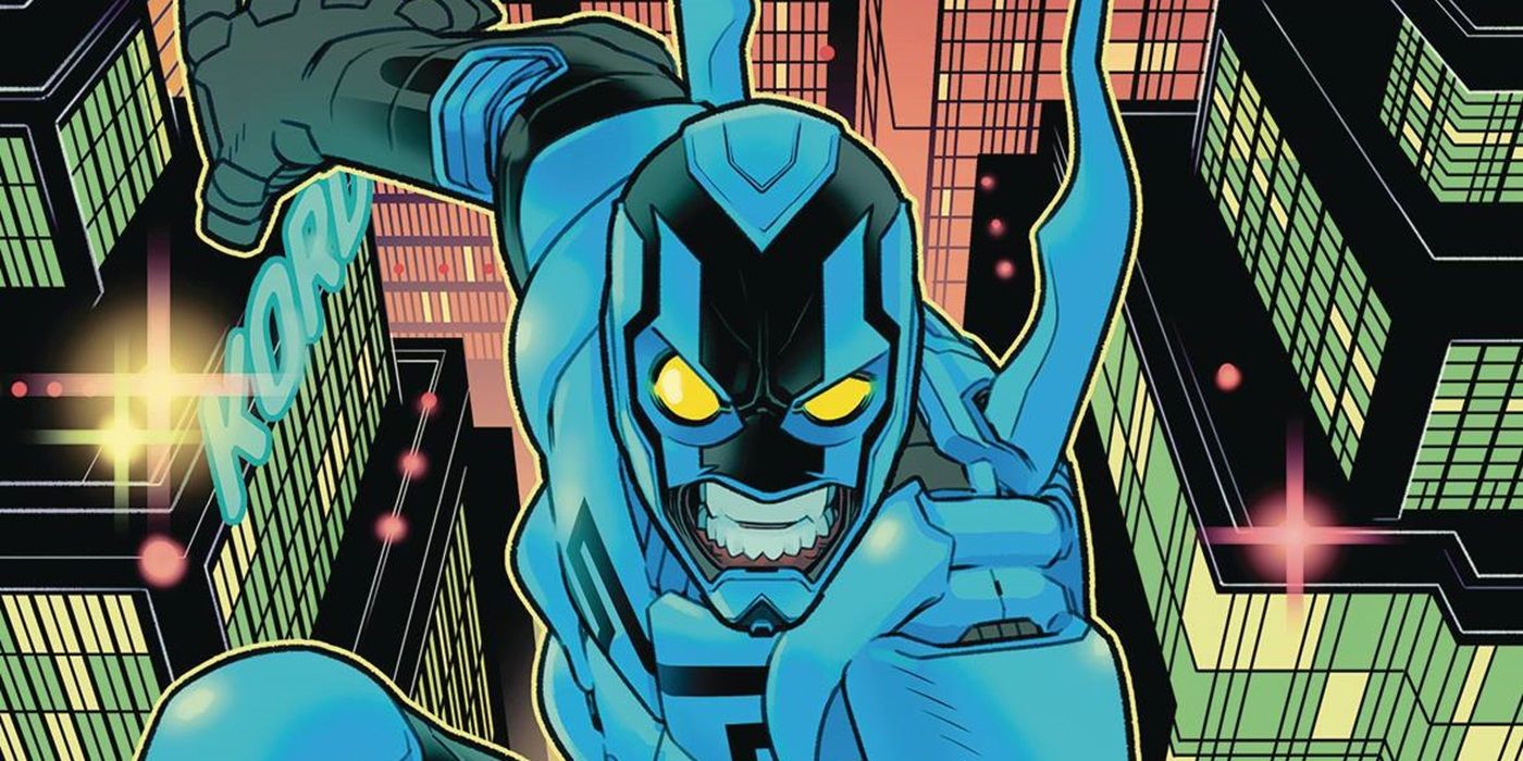 Blue Beetle wlatuje do bitwy