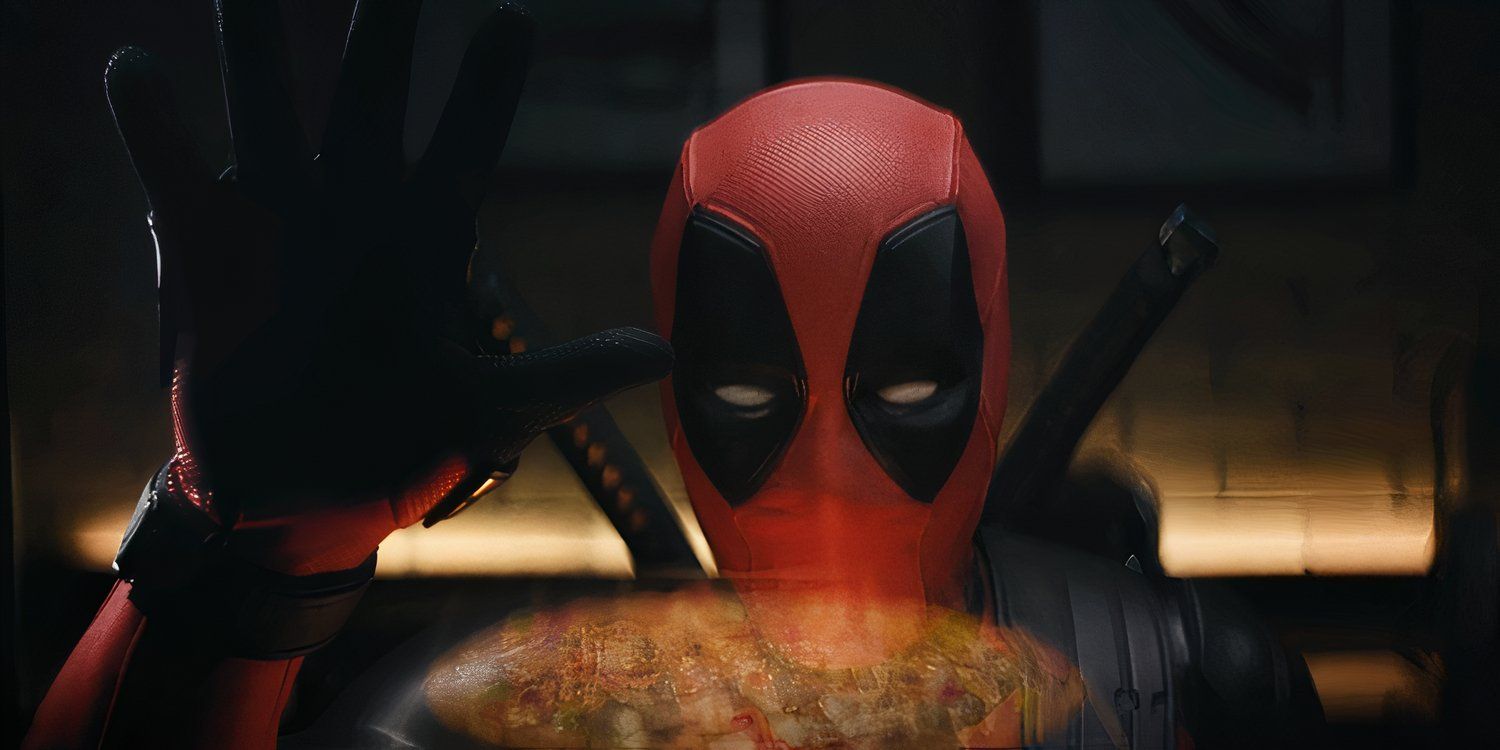 Deadpool patrzy na pizzę DiGiorno dla Deadpoola Wolverine'a