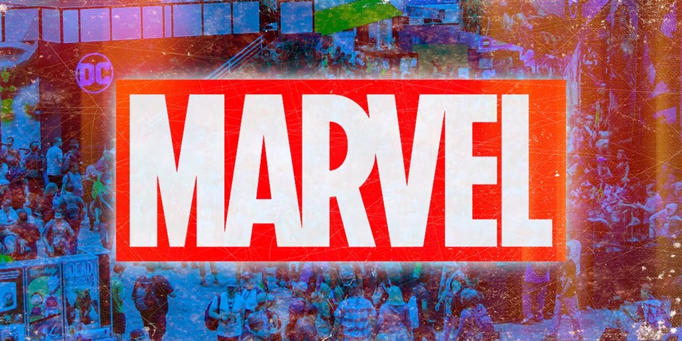 Logo Marvela przed San Diego Comic-Con.