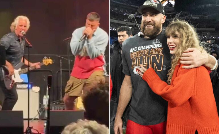 Travis Kelce dedykuje nagrodę karaoke Taylor Swift podczas charytatywnego wydarzenia golfowego