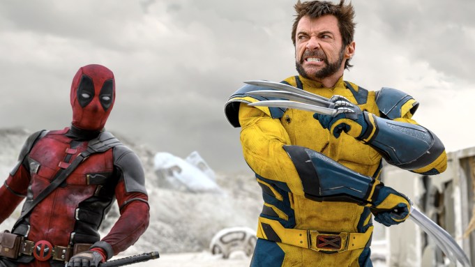 DEADPOOL I WOLVERINE (znani również jako DEADPOOL I WOLVERINE, znani również jako DEADPOOL 3), od lewej: Ryan Reynolds jako Deadpool, Hugh Jackman jako Wolverine, 2024. fot. Jay Maidment / © Marvel / © Walt Disney Studios Motion Pictures / dzięki uprzejmości Everett Collection