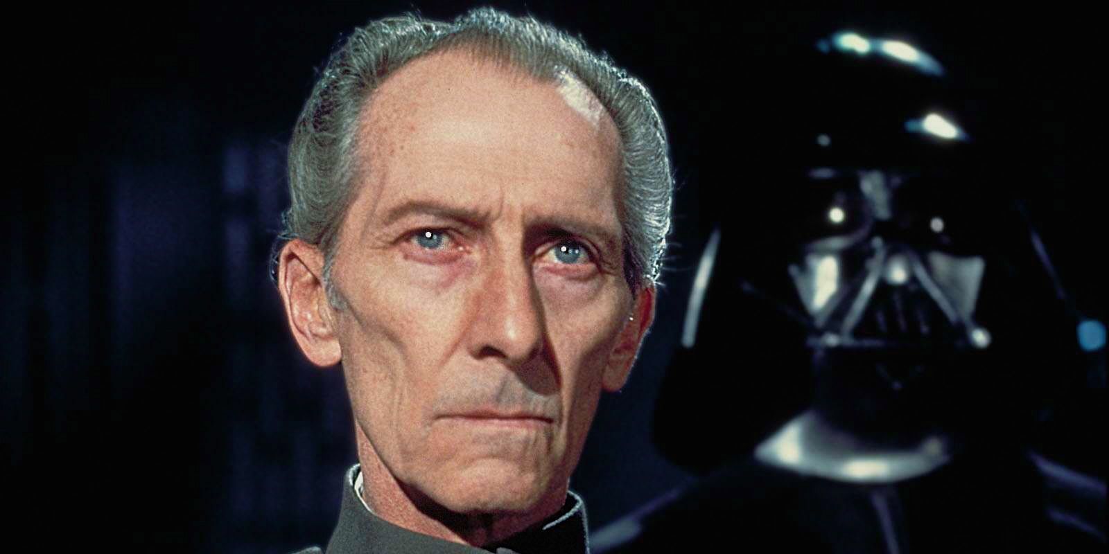 Peter Cushing jako Wielki Moff Tarkin w filmie Gwiezdne Wojny: Nowa Nadzieja