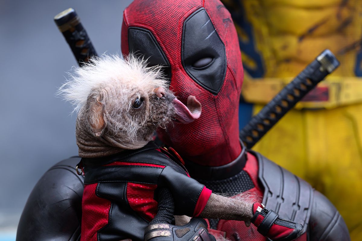 Deadpool przytula Dogpoola w Deadpool & Wolverine