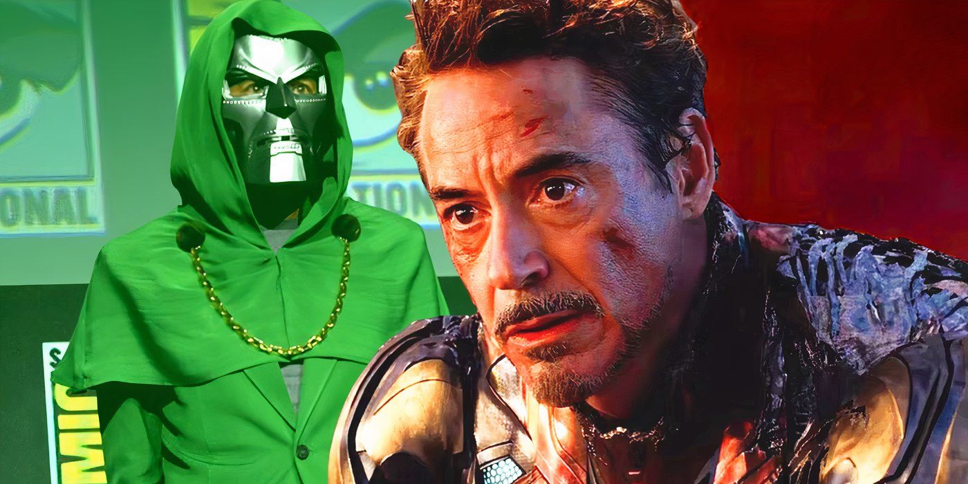 Robert Downey Jr. jako Doktor Doom na San Diego Comic-Con i Iron Man w Avengers Endgame