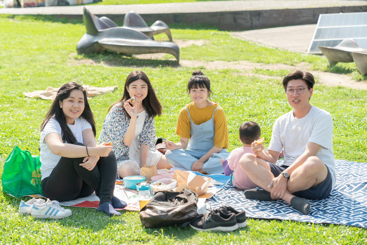 Piknik bez plastiku GreenDay na Tajwanie. © Greenpeace / Chong Kok Yew