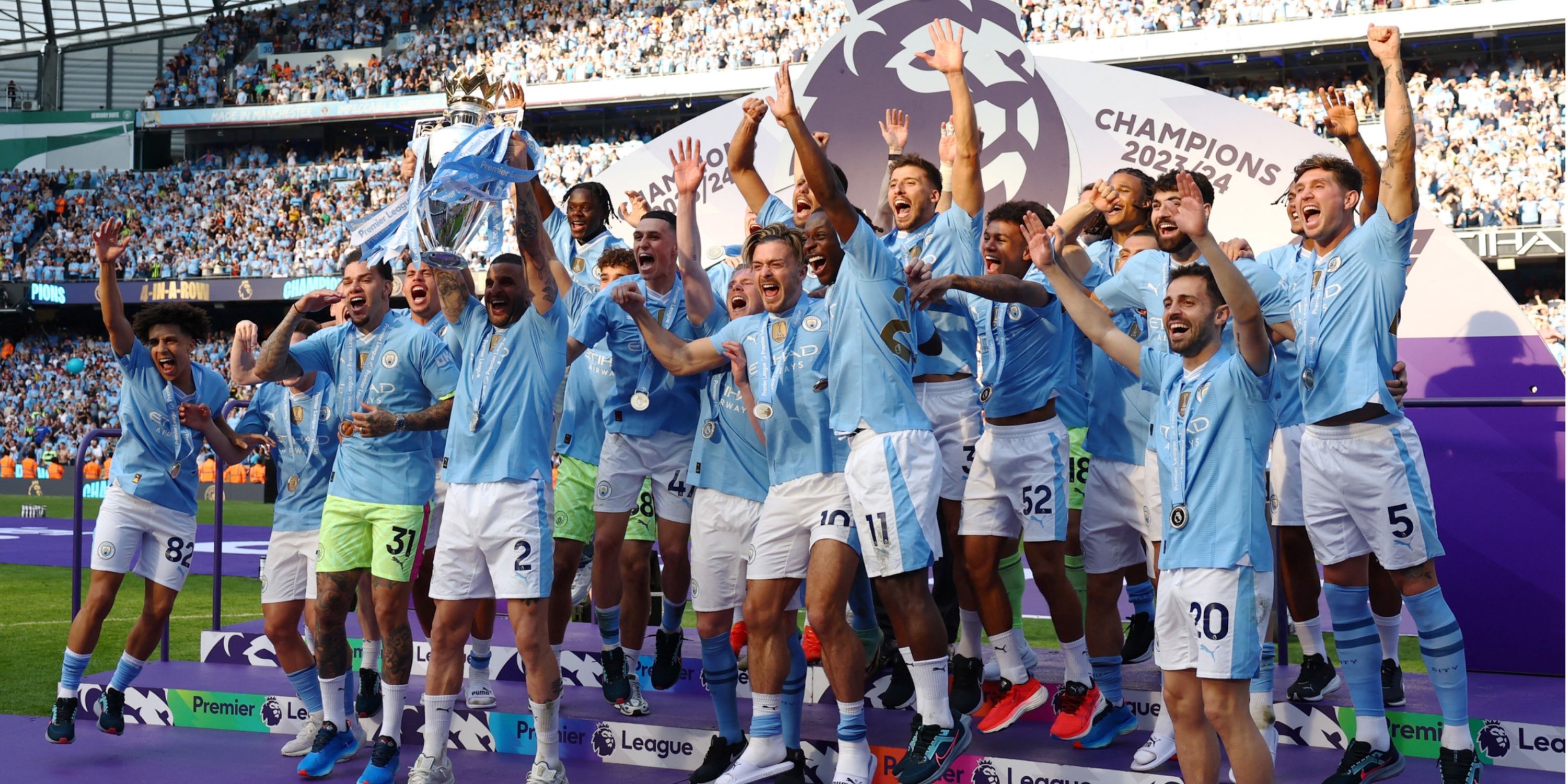 Szanse Manchesteru City na spadek z Premier League w sezonie 2024-25 wydają się miażdżące