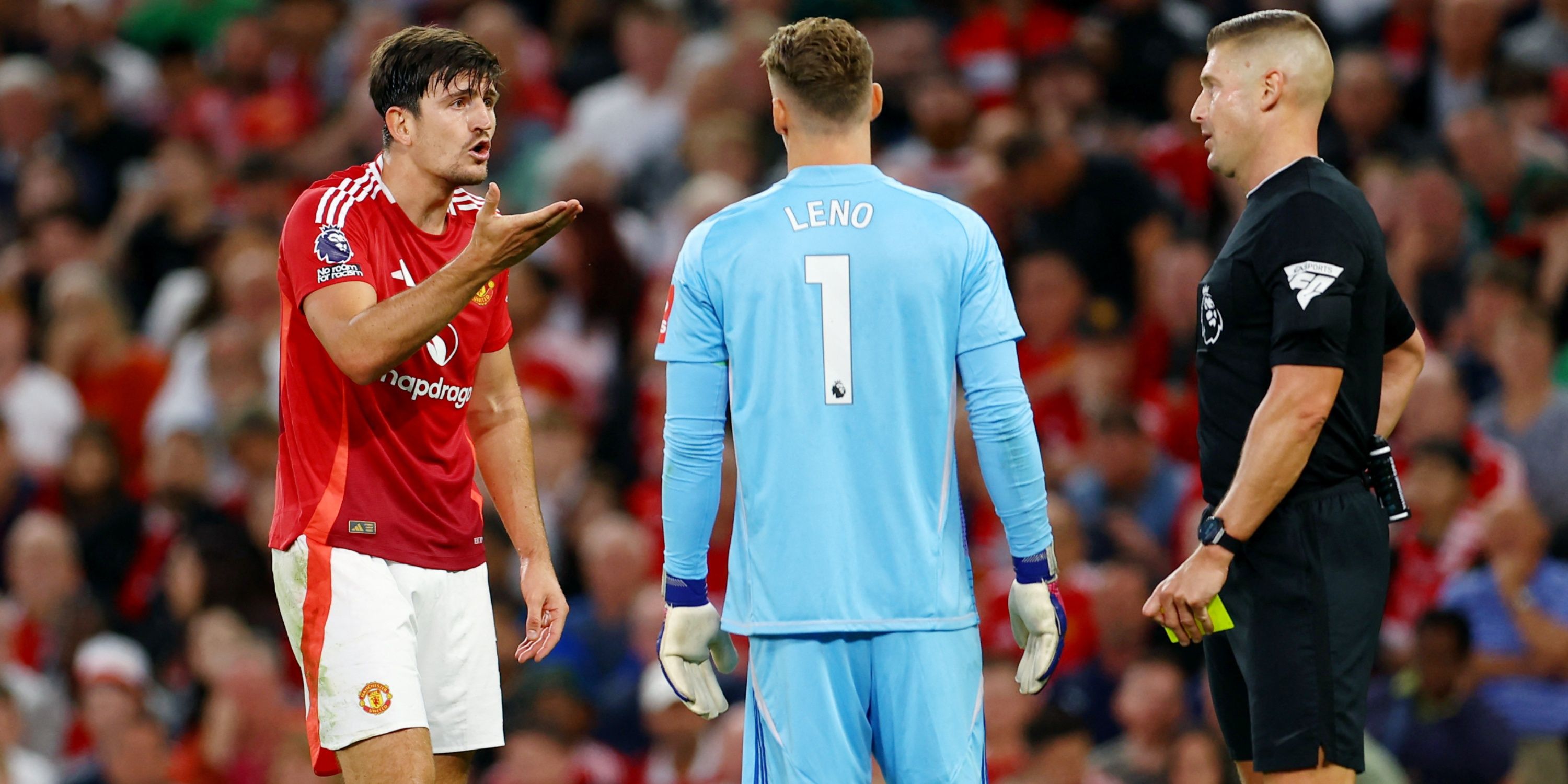 Harry Maguire kłóci się z Bernem Leno