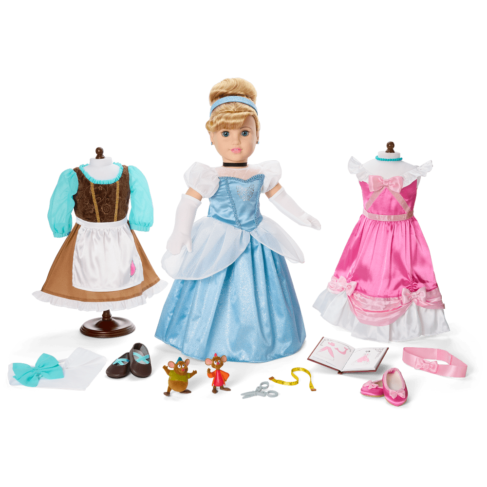 American Girl Disney Princess Kopciuszek Lalka Pakiet