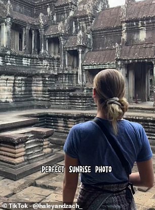 Na zdjęciu powyżej Haley w Angkor Wat