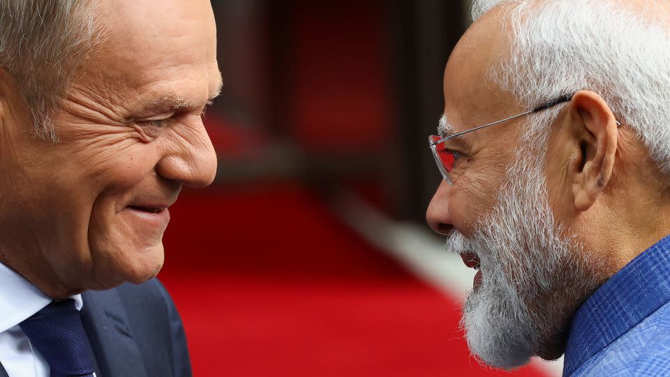 Tusk wita Modiego w Warszawie. – Kacper Pempel/Reuters