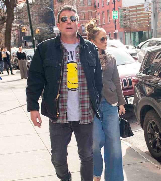 Ben Affleck i Jennifer Lopez spacerują ulicami Nowego Jorku