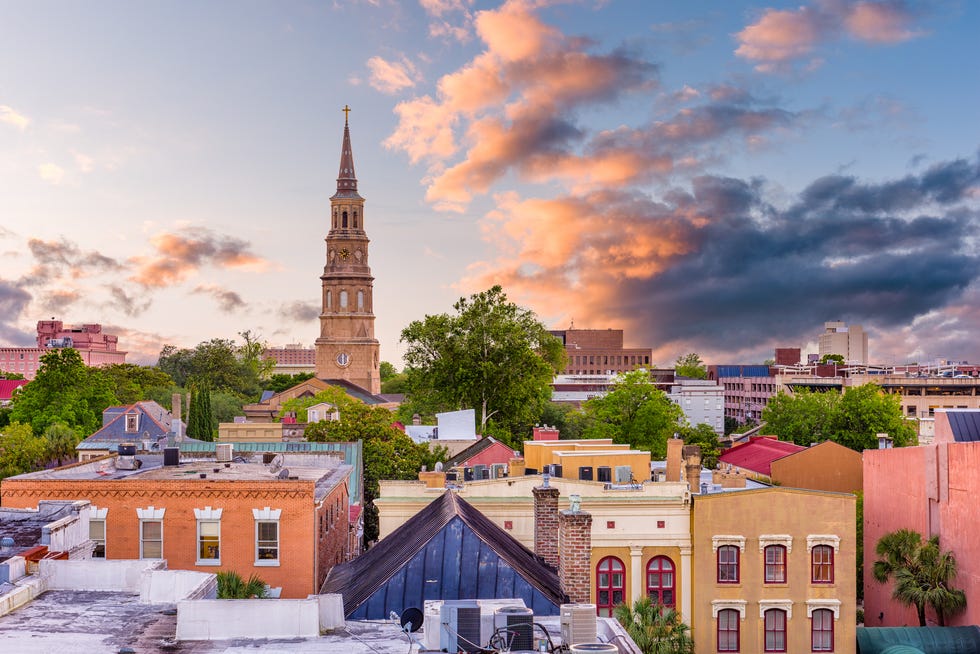 Charleston, Karolina Południowa, panoramę USA