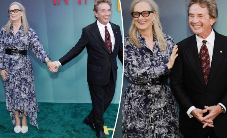 Martin Short i Meryl Streep trzymają się za ręce po zaprzeczeniu związku