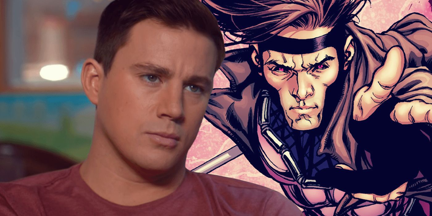 Split: Channing Tatum z 21 Jump Street przed zdjęciem Gambita z Marvel Comics