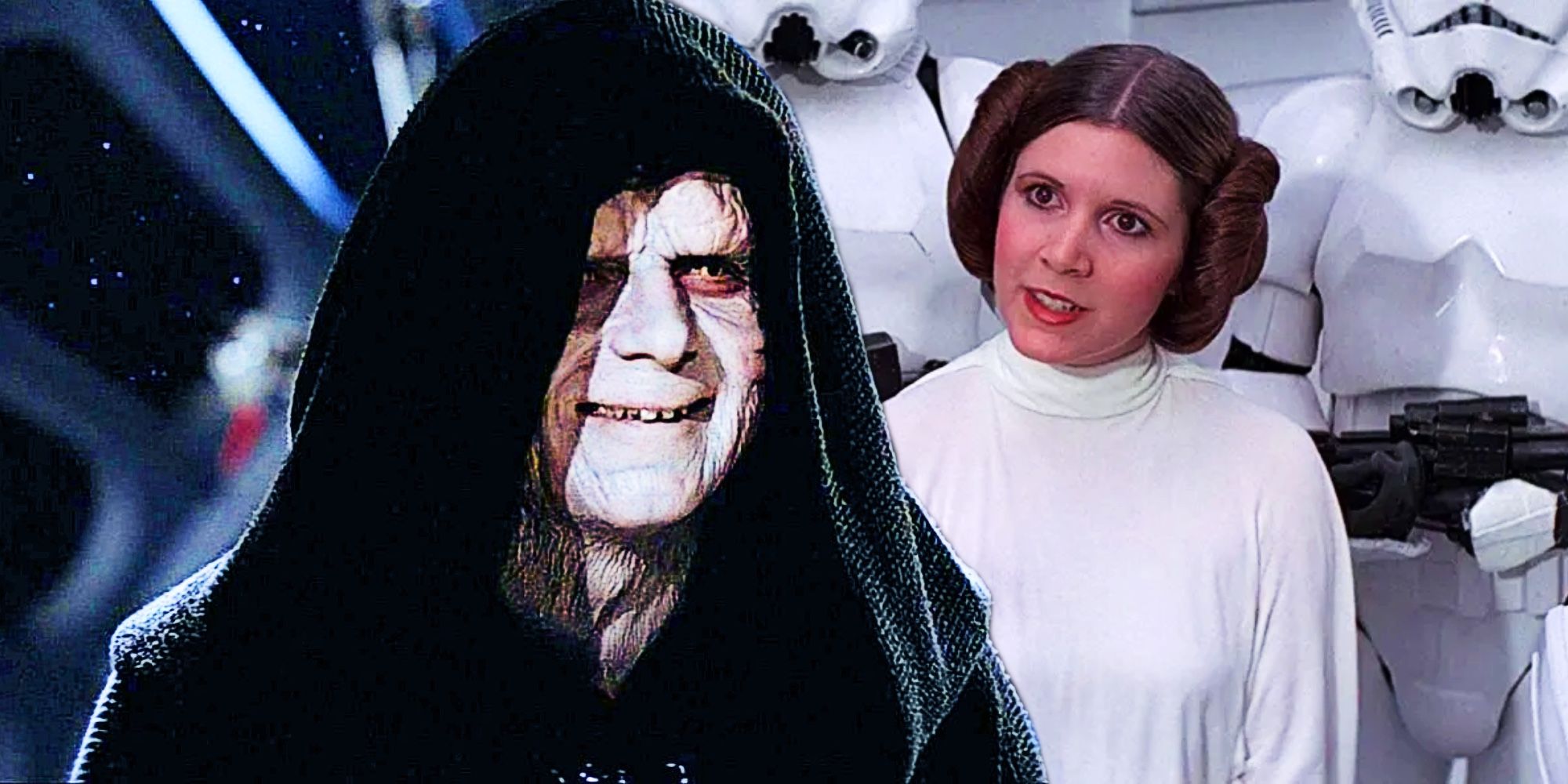 Gwiezdne Wojny Nowa Nadzieja Imperator Palpatine Leia