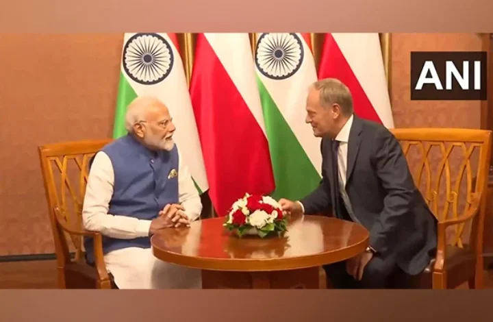 Premier Modi odbył dwustronne spotkanie z polskim odpowiednikiem Donaldem Tuskiem