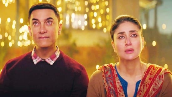 Aamir Khan i Kareena Kapoor na kadrze z filmu Laal Singh Chaddha (2022).