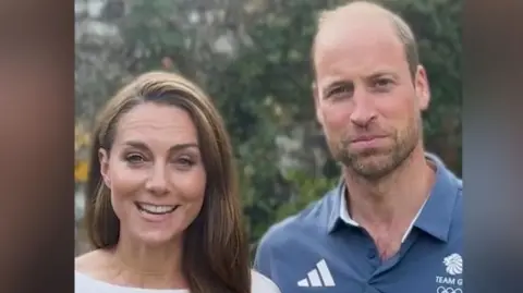 BBC Sport Książę William i Catherine wysłali wiadomość z okazji zakończenia igrzysk olimpijskich