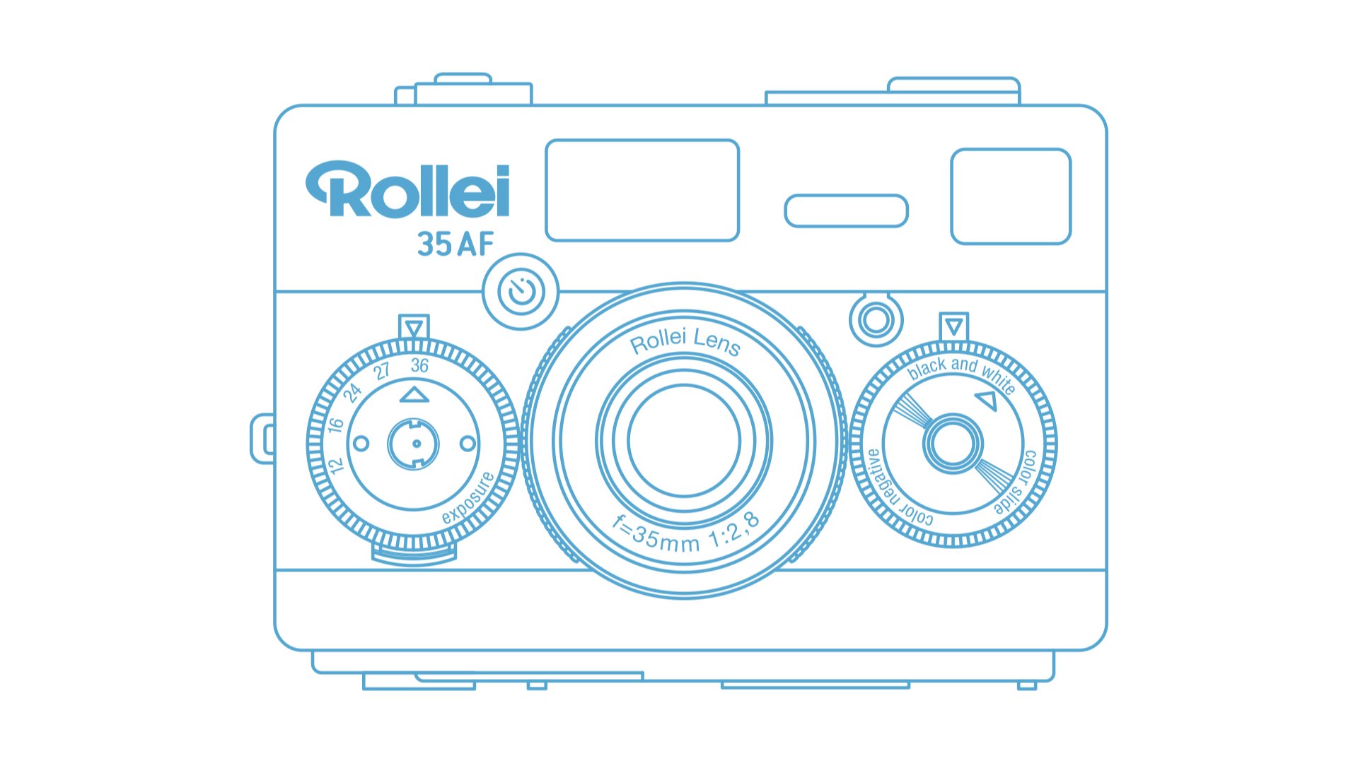 Rollei 35AF widok z przodu