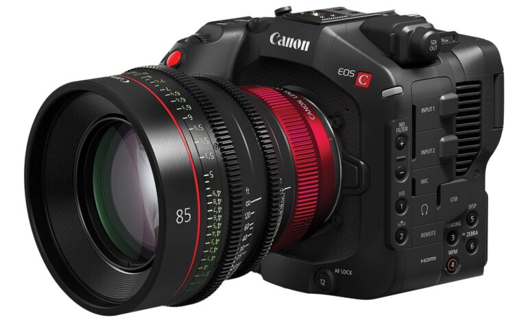 Pełnoklatkowy aparat Canon EOS C80 oferuje niektóre funkcje aparatu C400 w obudowie aparatu C70